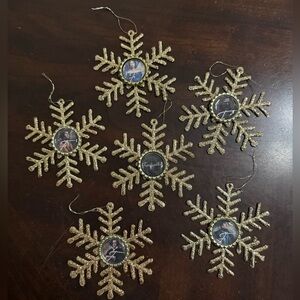 Frankenstein Bottle Cap Snowflake Ornaments